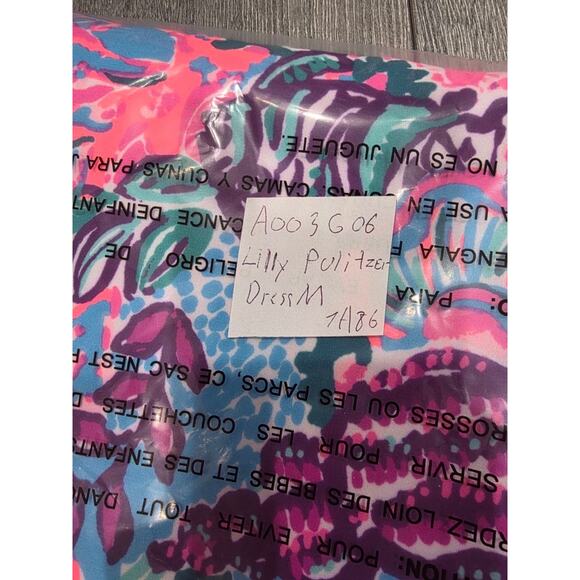 Lilly Pulitzer Hazelyn Maxi Dress Turquoise Oasis Snuba Duba Do Medium A003606 - Picture 12 of 13